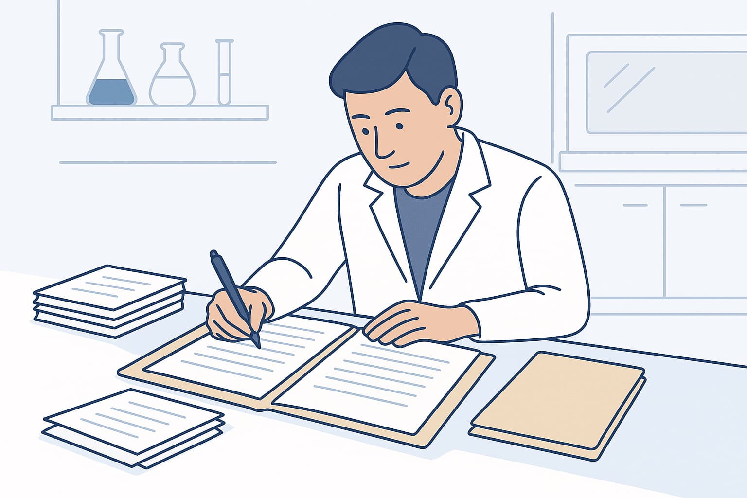 Test lab paperwork before using our platform